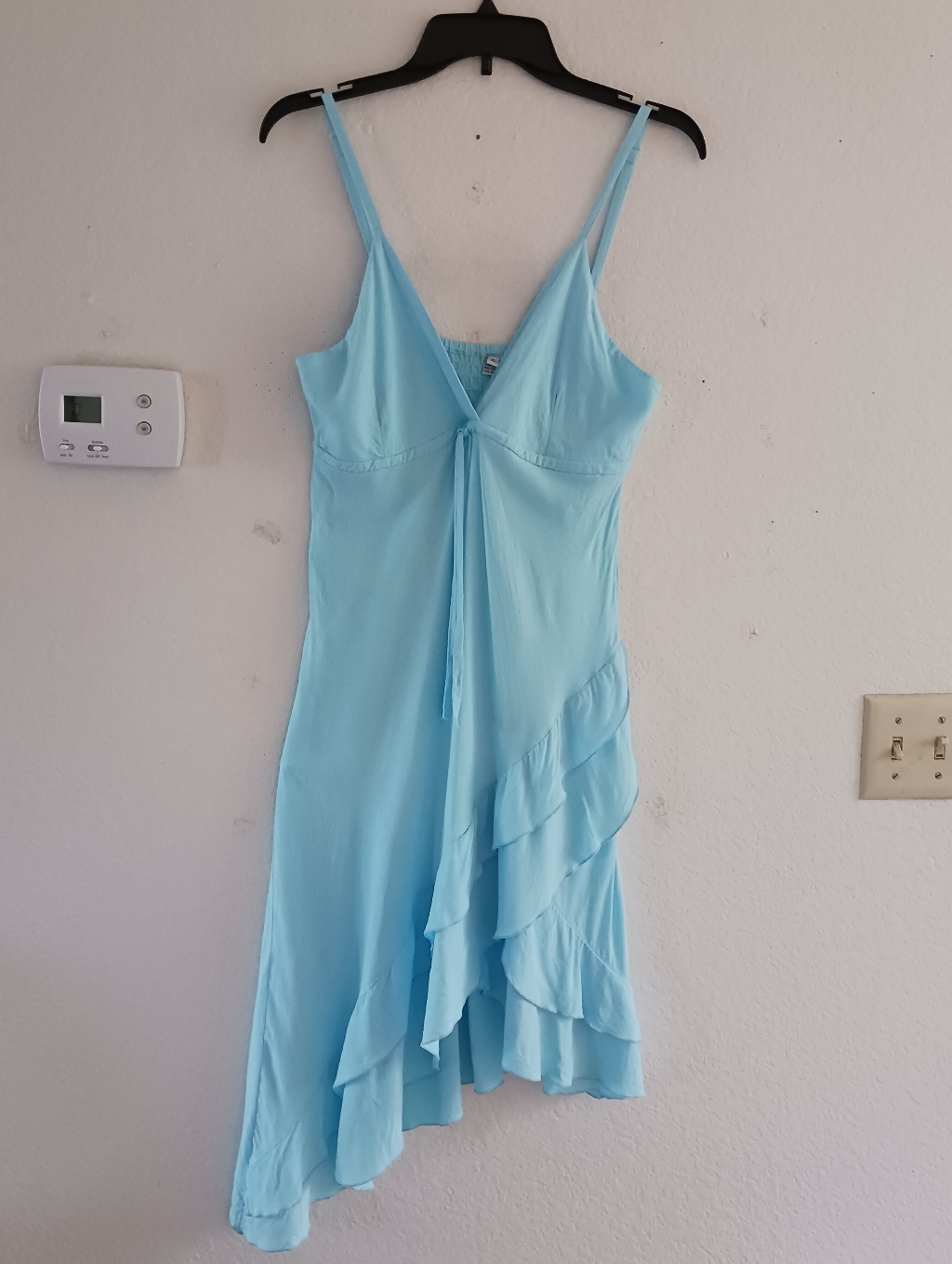 Women's Asymmetric Ruffle Hem Dress